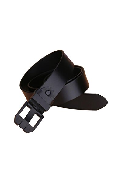 JZS Men's Genuine Leather Belt Heavy Duty Work Business Casual Vintage Buckle