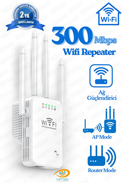 Venas 300 Mbps Sinyal Güçlendirici Wifi Repeater
