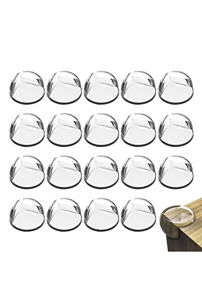 JZS Corner Protector for Baby 20 Pcs Furniture Edge Safety Bumpers Round