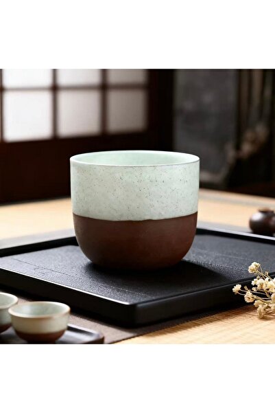 KB Coarse pottery coffee mug, handmade, Arabica coffee cup, Tea cup, 120ml, 1pc