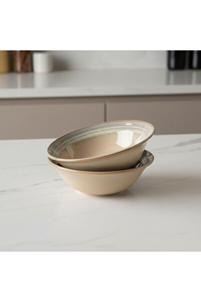 Güral Porselen Valeron 6 Pieces 15 cm Soup Bowl Reactive Agate 969