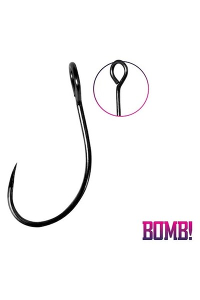 DELPHİN Cârlige manivelă fără ghimpă, 10 buc/pachet, ochi, diametru 6