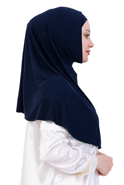 Modish Group Готовий тюрбан і хустка – віскозний комплект з кісточкою, зручний шаль для покриття голови, ісламський одяг – синій