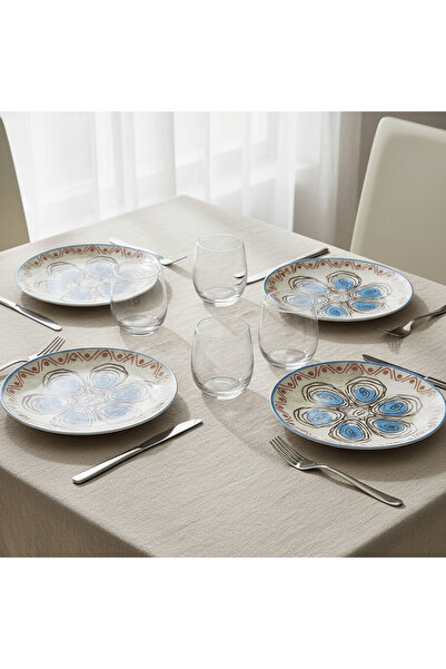 Güral Porselen Camelia 6 Piece 20 cm Cake Set 21391