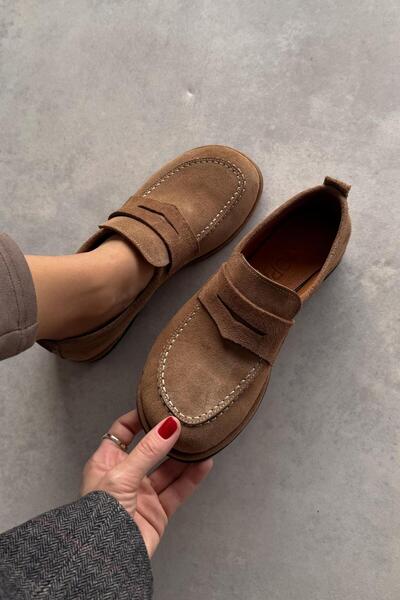 nope21shoess Γνήσιο δερμάτινο loafer Brest Toprak