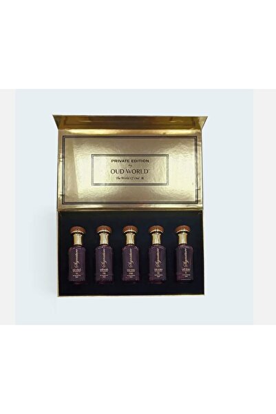 OUD WORLD صندوق هدايا إصدار خاص للرجال والنساء | يتضمن 5 عطور | مجموعة هدايا ...