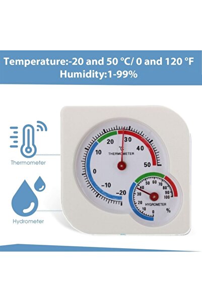 Stone Set of 4 mini indoor thermometers for monitoring temperature and humidity - for home and reptile ter