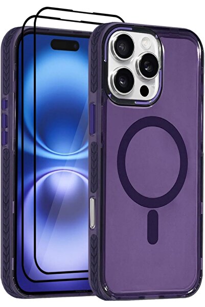 Margoun جراب iPhone 16 Pro Max الصلب المصنوع من البولي كربونات المقاوم للصدما...