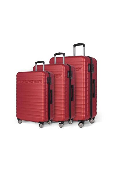 Tom Cruiser TomCruiser Premier Smart Scale 3-Piece Hard Shell Luggage Set (20",24",28") - Red