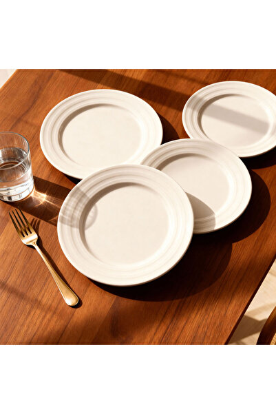 Güral Porselen Lisbon 12 Pieces 20 cm Cake Plates