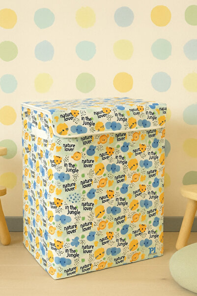 homyjr's Jungle Pattern Large Size Covered Dirty Laundry Toy Organizer Storag...