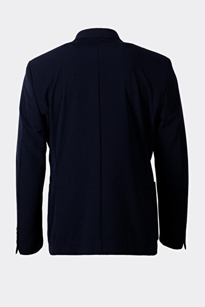 NCS Slim Fit Slim Fit Mono Collar Casual Navy Blue Jacket 4016