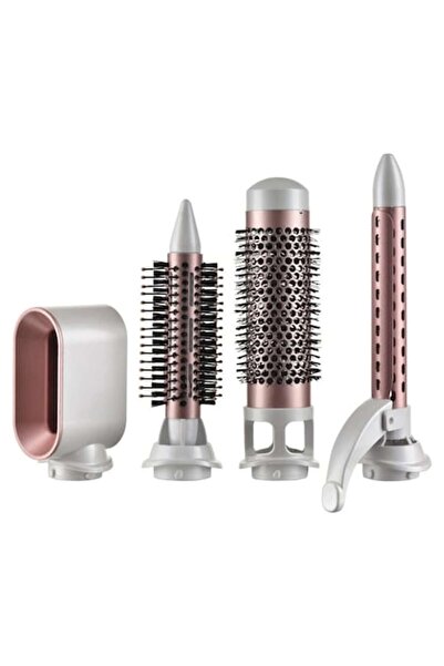 adler 5-in-1 Hair Drying & Styling Brush AD2027, 1200W, 2 Temps, Ceramic Coating, White/Pink