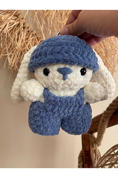 örgü PELUŞ TAVŞAN TOFİ 18 CM