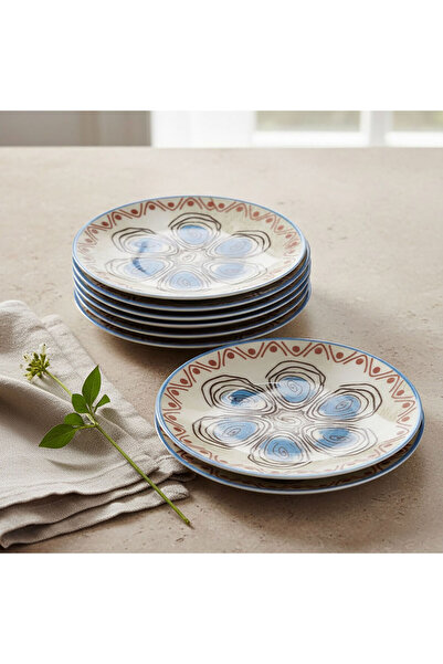 Güral Porselen Camelia 6 Piece 20 cm Cake Set 21391