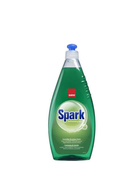 Sano Detergent lichid vase Spark, castravete, 500ML