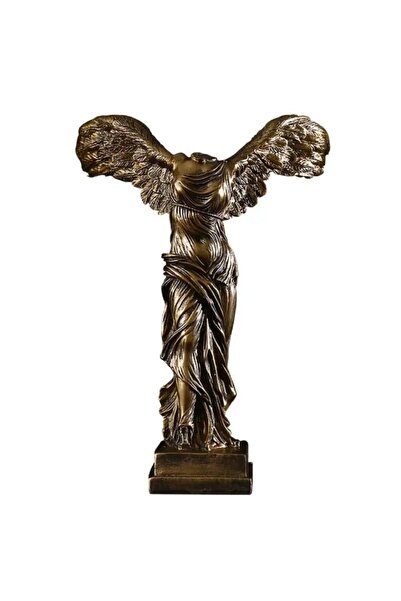 Yaratıcı sanatlar atölyesi Antik Yunan Zafer Tanrıçası Taş Döküm Heykel Dekoratif Taş Heykel 14 CM