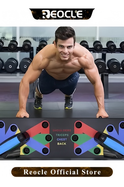 HALAMODO Solid Push Up Board Home Workout Equipment Multi-Functional Pushup Stands System Fitness Floor