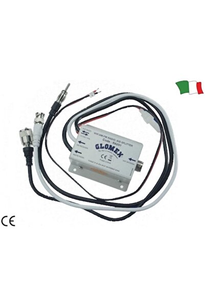 GFN Splitter Glomex RA201: VHF/AM/FM and AIS splitter, simple installation, 12V