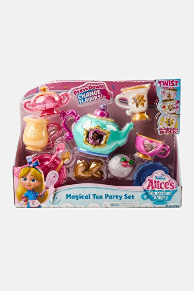 Disney Junior Just Play Alices Wonderland Bakery Magical Tea Party Set, Blue