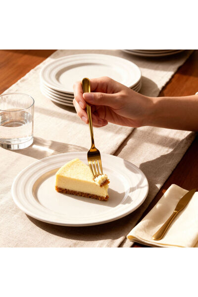 Güral Porselen Lisbon 12 Pieces 20 cm Cake Plates