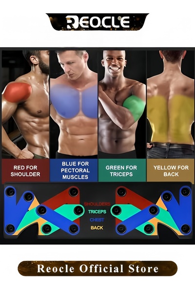 HALAMODO Solid Push Up Board Home Workout Equipment Multi-Functional Pushup Stands System Fitness Floor