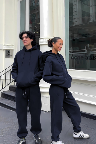 BayBayan Ανδρικό φούτερ με κουκούλα, ελαστικά τελειώματα στα μπατζάκια, βαμβα...