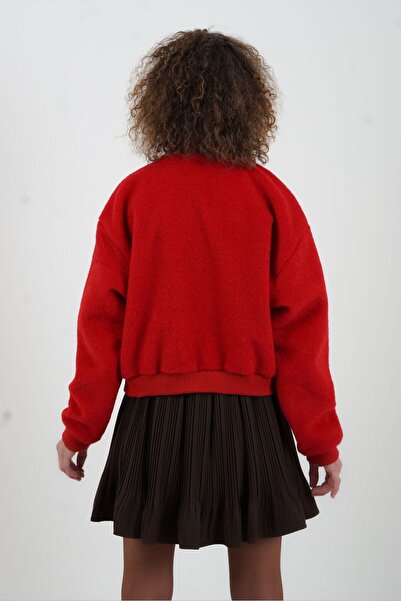 Zelish My Sister Red Bomber Jacket