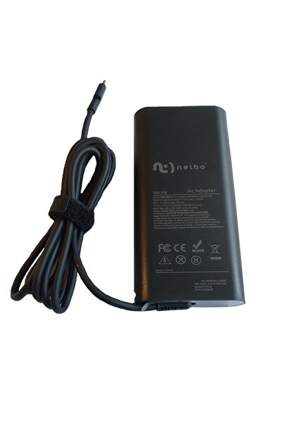nelbo Dell compatible laptop charger 165W 28V 5.893A, USB type C connector
