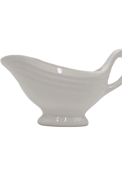 Aj Porcelain White Ceramic 15 cl Gravy Boat