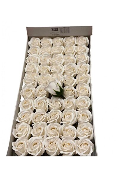 OEM Set of 50 Premium Scented Soap Roses, 5cm