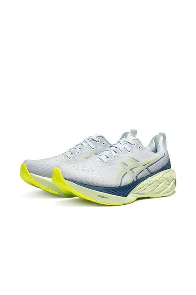 Asics Tiger Novablast 4 Outdoor Running Shoes Gray/Blue/Green for Men/Women/Students