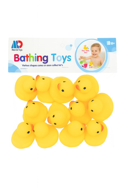 BaoBao Set de jucării pentru baie Rățuște galbene, 23x23 cm, 10 piese, pentru...