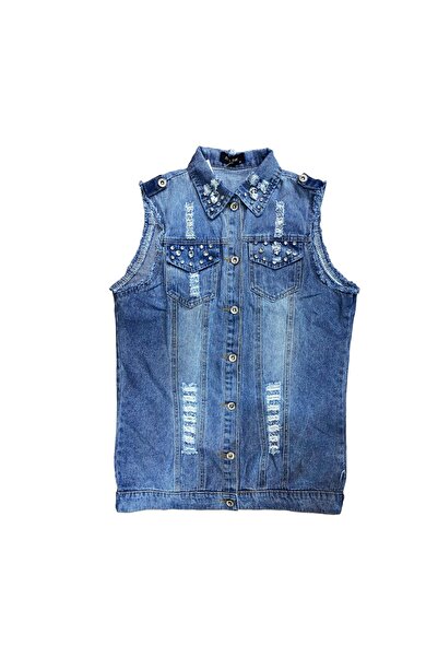 Gosse Women's Denim Vest with Strass