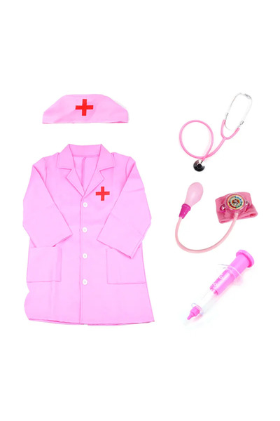 Toybox Kids Nurse Costumes, Pretend Play Dress Up Set, Doctor Cosplay Costume for Girls, Birthday Party Pin