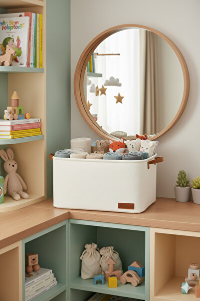 HomyJRs Large Size Closet Laundry Children's Room Toy Organizer Folding Storage Basket