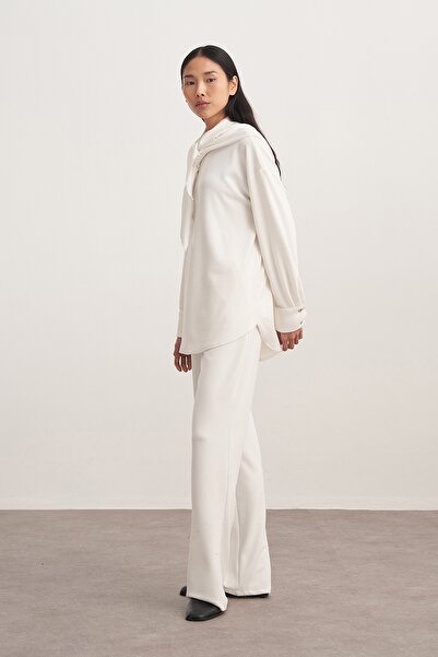 EBU Prive Жіночий комплект з 3-х штанів з аксесуарами та шаллю, екрю