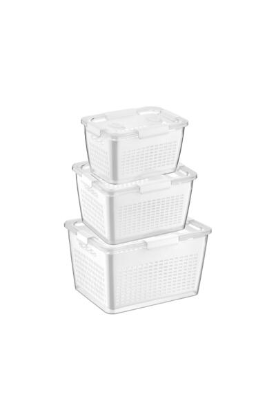 SELKA HOME Selka Lavin 3'lü Saklama Kabı ( 2-4-7 Lt. )