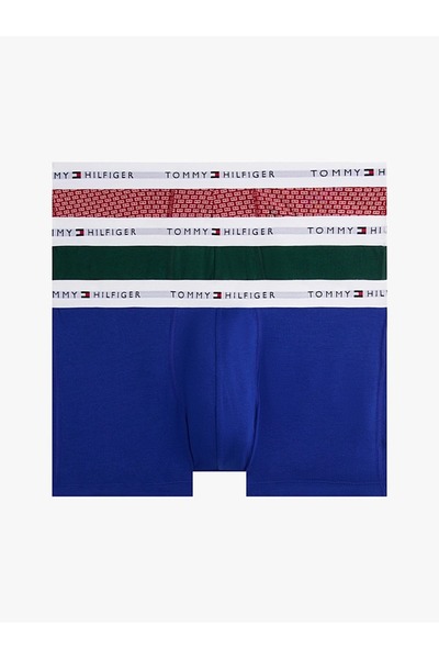 Tommy Hilfiger 3P TRUNK PRINT Erkek Sarı Boxer - UM0UM02768