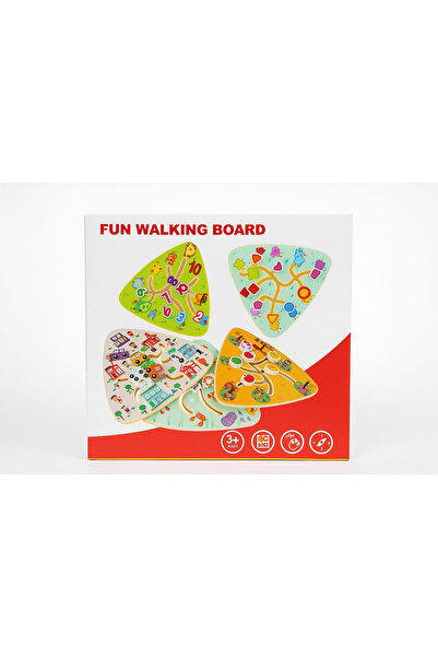 OEM Joc educativ din lemn – Tablă de mers distractiv – Circuit interactiv 23x...