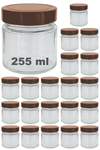 Afracam 255 ml Jar with Copper Deep Lid 255 Cc Transparent Jam, Marmalade Gla...