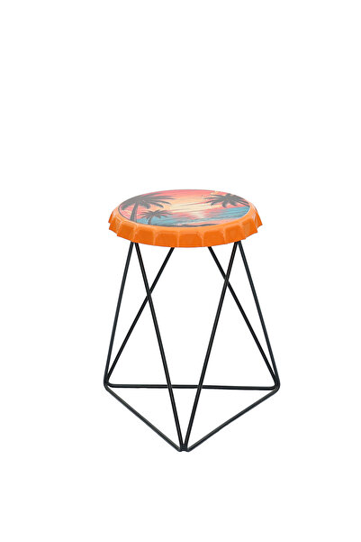 Greenmall Palm Metal Tabure