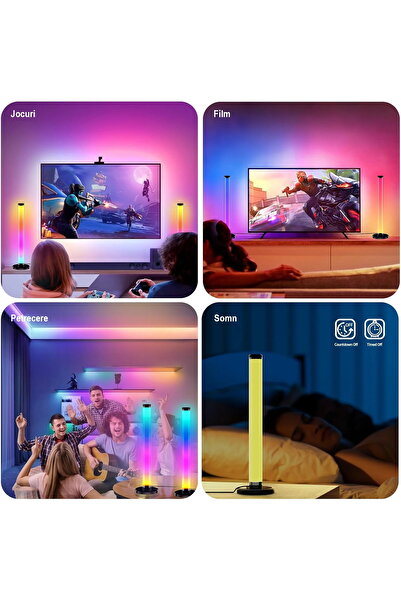 Next Trend RGB 360° Smart LED Light Bar 31 cm, 16M Colors, Music Sync, App & Remote Control