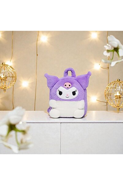 Kuzey Tacı Mini rucsac din pluș moale Sanrio, personaj bucăți, cu figurine My Melody, Kuromi și Cinnamoroll Vip