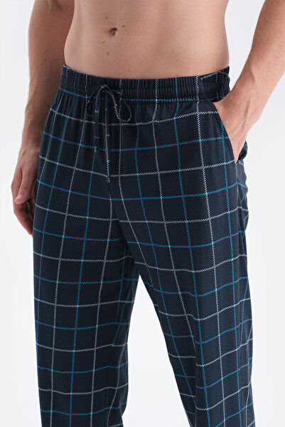 Dagi Navy Blue Pat and Pocket Detailed Three-Piece Suit