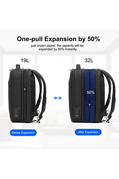 Arctic Hunter حقيبة ظهر للسفر للكمبيوتر المحمول مقاس 15.6 بوصة