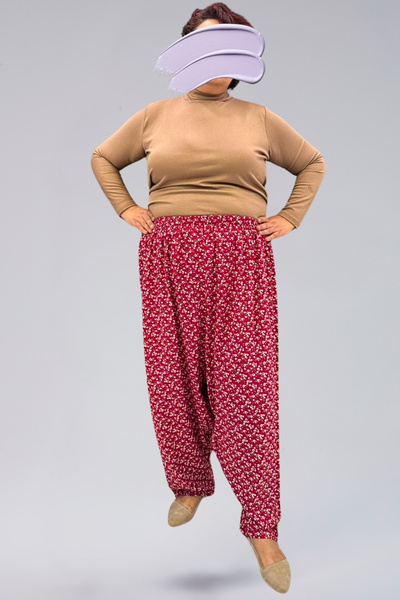 MİNUSA DESİGN Crispy Patterned Viscose Fabric Women's Shalwar