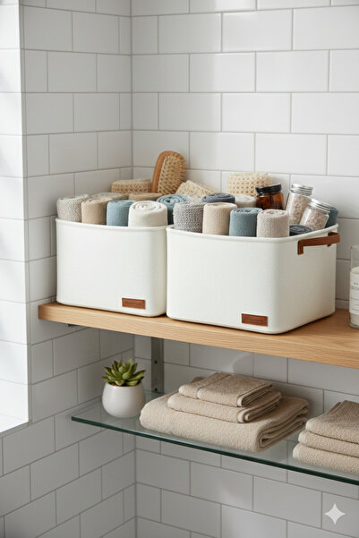 HomyJRs 2-Piece Large Size Closet Laundry Children's Room Toy Organizer Folding Storage Basket