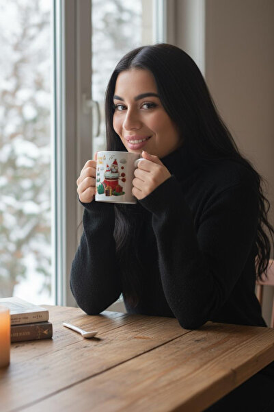 BaoBao Ceramic Mug with Spoon Set, Christmas Theme, in Gift Box – 14x14x8.5cm