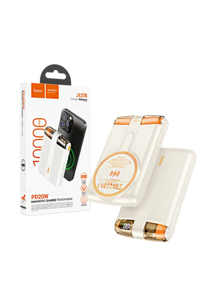 Hoco Power Bank 10000mAh J127B Mecha | PD 20W + QC 3.0 Fast & Wireless Charging